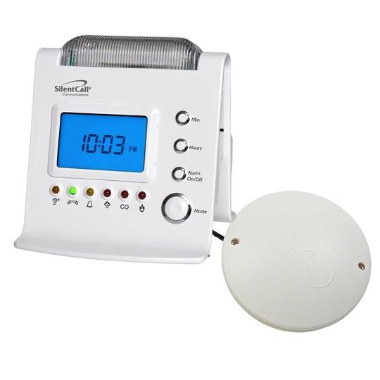 Silent Call Signature Series Sidekick II Strobe Clock Receiver + Bed Shaker gallery