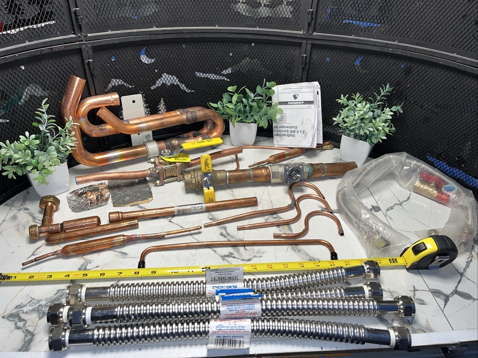 BULK MIX LOT- Copper Manifold Tube Heater Connectors Valves Heat Exchanger gallery