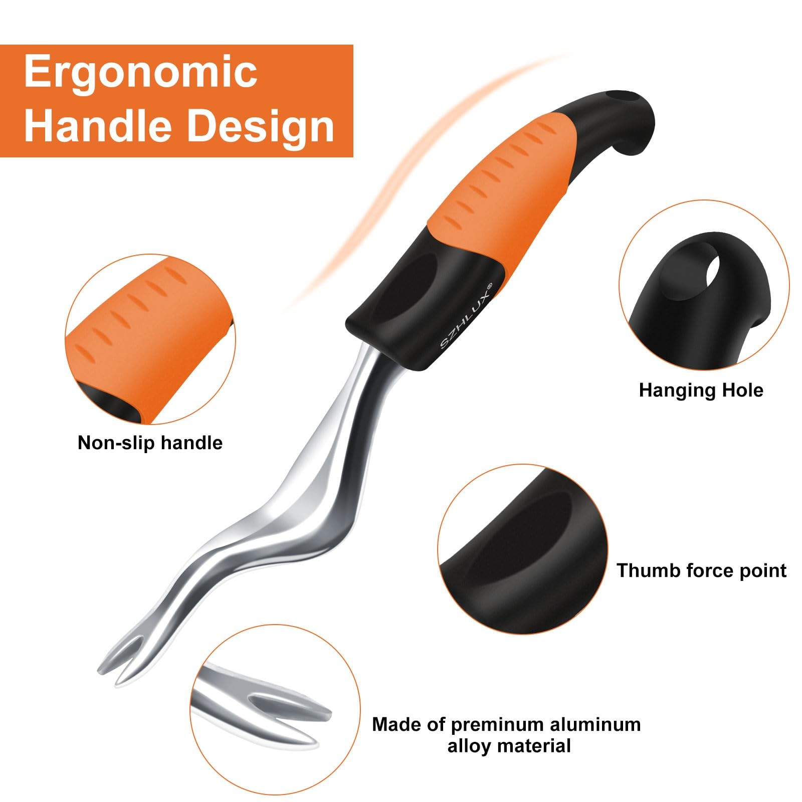 SZHLUX Hand Weeder Tool, Premium Weed Puller Tool for Garden, Gardening Hand ... gallery