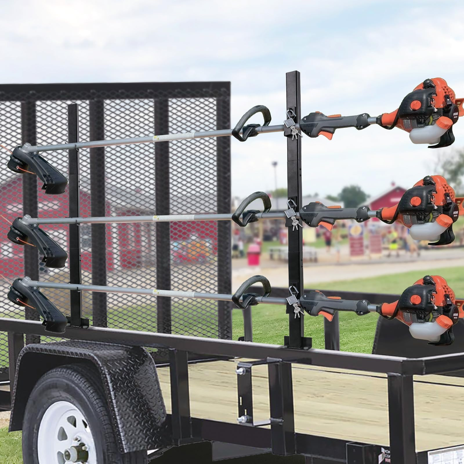 Weed Eater Racks for Open Trailer - Trimmer Rack Weedeater Rack for Trailer L... gallery