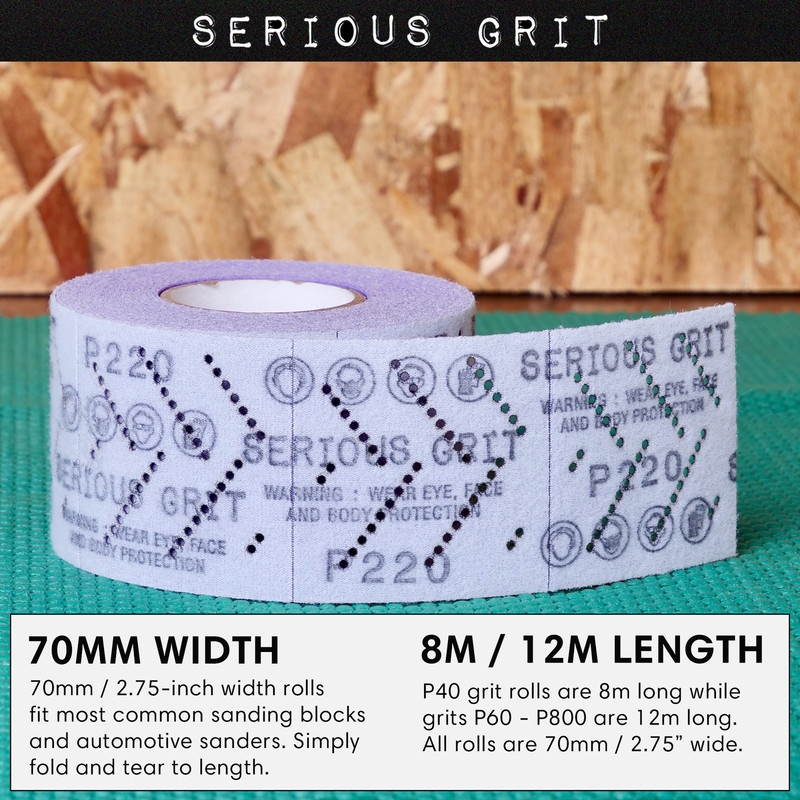 Ceramic Multi-Hole Hook & Loop Sandpaper Rolls gallery