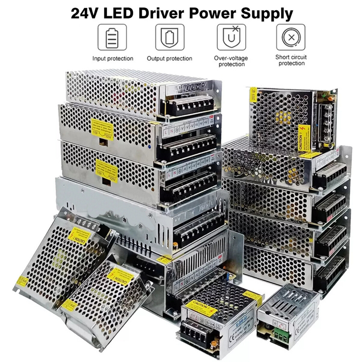 Switching Power Supply AC to DC 24V Converter Transformer Adapter For LED Strips gallery