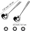 2 PCS Deep Round Soup Spoons 7.87",18/8 Stainless Steel for Cereal Bouillon Milk gallery