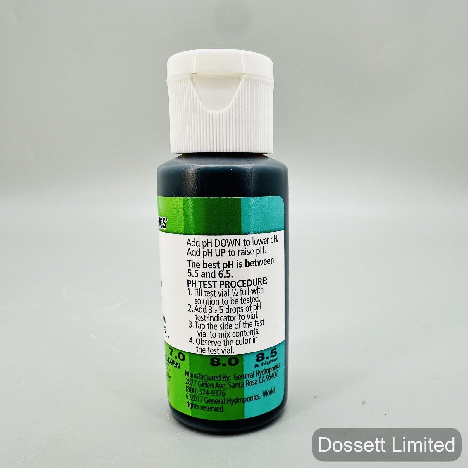 General Hydroponics PH Test Indicator Solution 1 Fl Oz Wide Spectrum 4.0-8.5 gallery