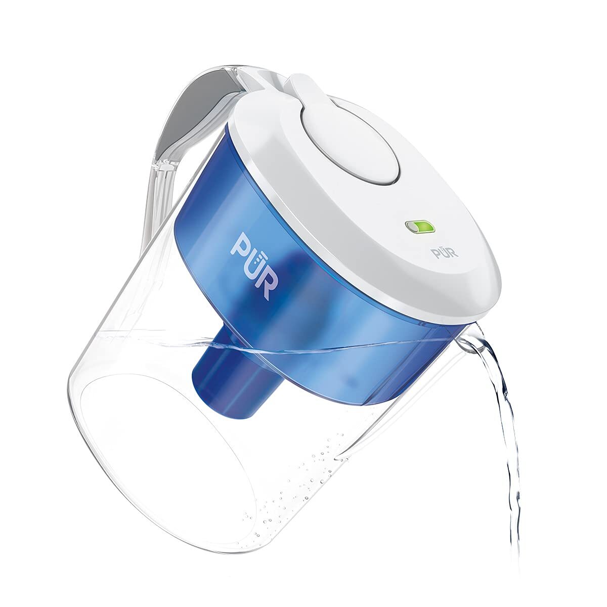 PUR 11 Cup Water Filter Pitcher Blue White NSF Certified 2 in 1 Filtration gallery