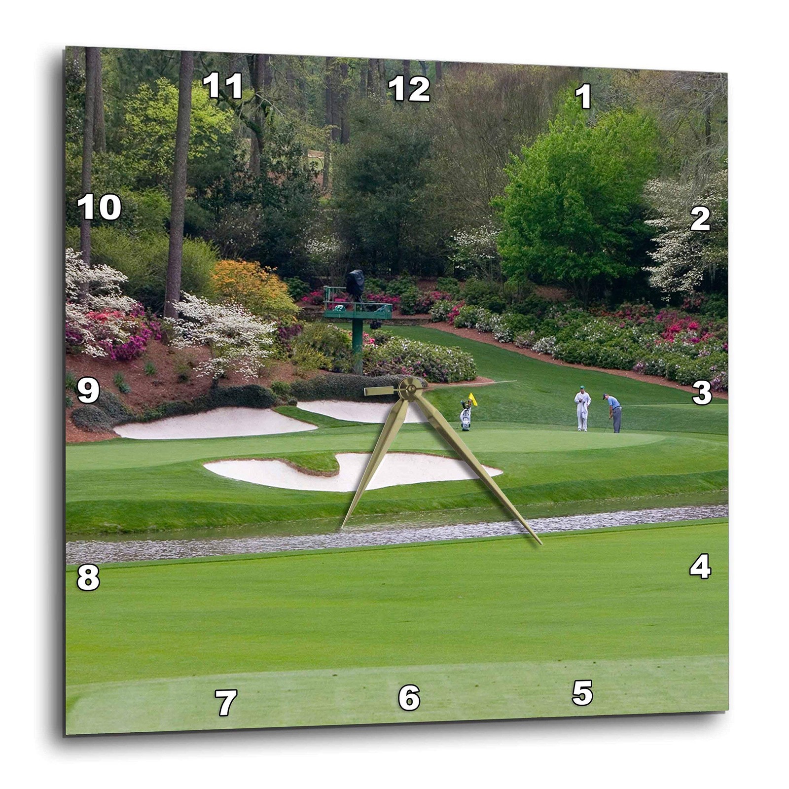 3dRose Augusta Amen Corner Golf Course Wall Clock 15x15 Where Dreams Are Made gallery