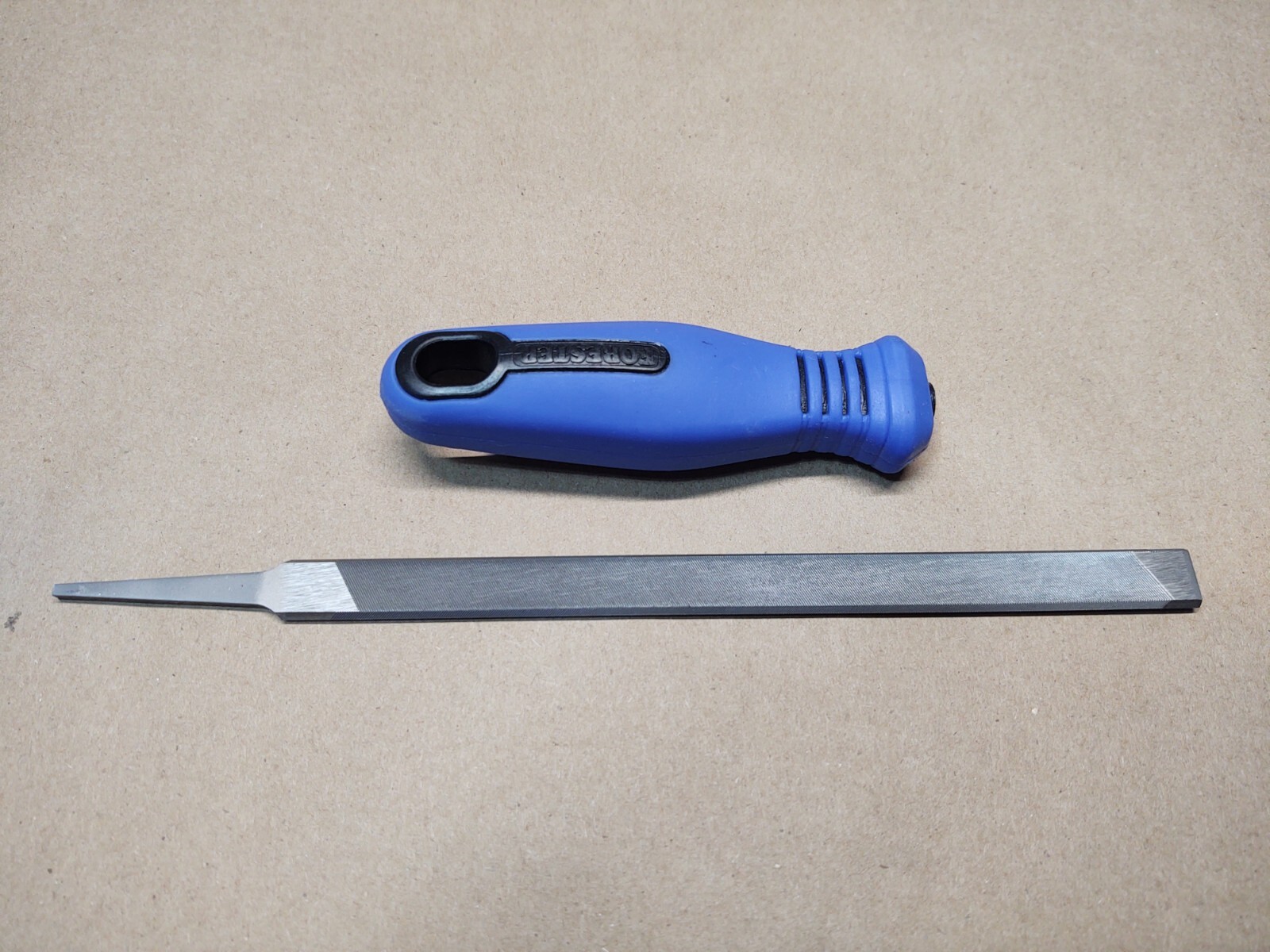 PFERD 7" Double Bevel Flat Chisel Bit Square Chisel Chainsaw File & Handle gallery