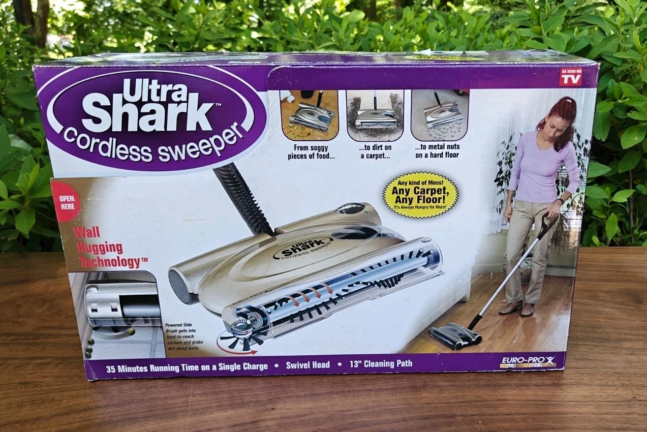 Ultra Shark Cordless Sweeper # UV615 Rechargeable - Swivel Head - New in Box NIB gallery