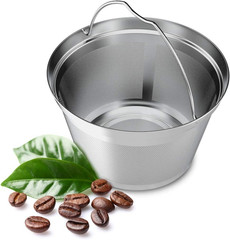 Reusable 4-5Cup Basket Replacement Coffee Filters- Stainless Steel Permanent Cof