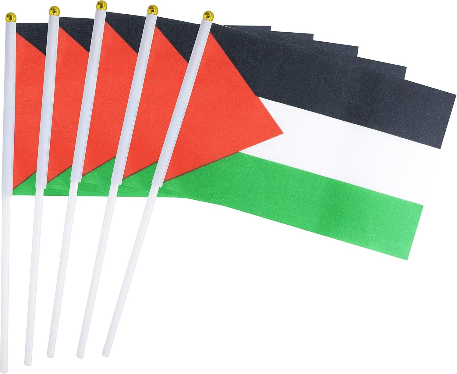 10/50Pcs Palestine Mini Flag Hand Held Small Miniature Palestinian Flag 5x8 Inch gallery