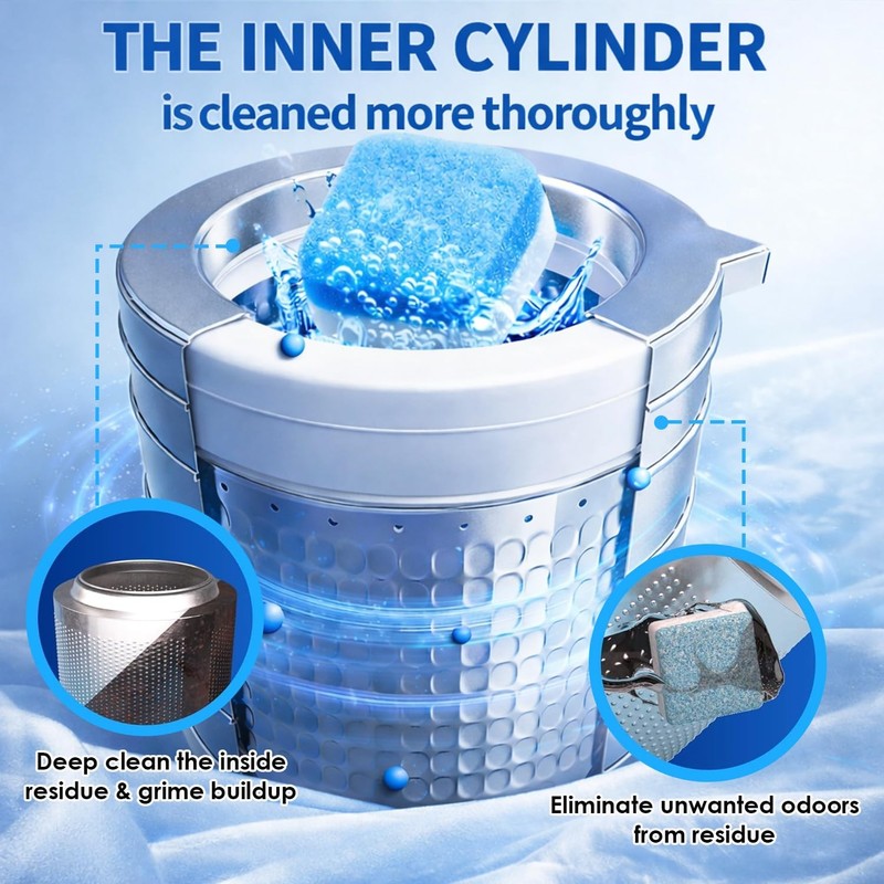Washing Machine Cleaner Tablets 24 Pack Enzyme Deep Clean Front Load Washer gallery