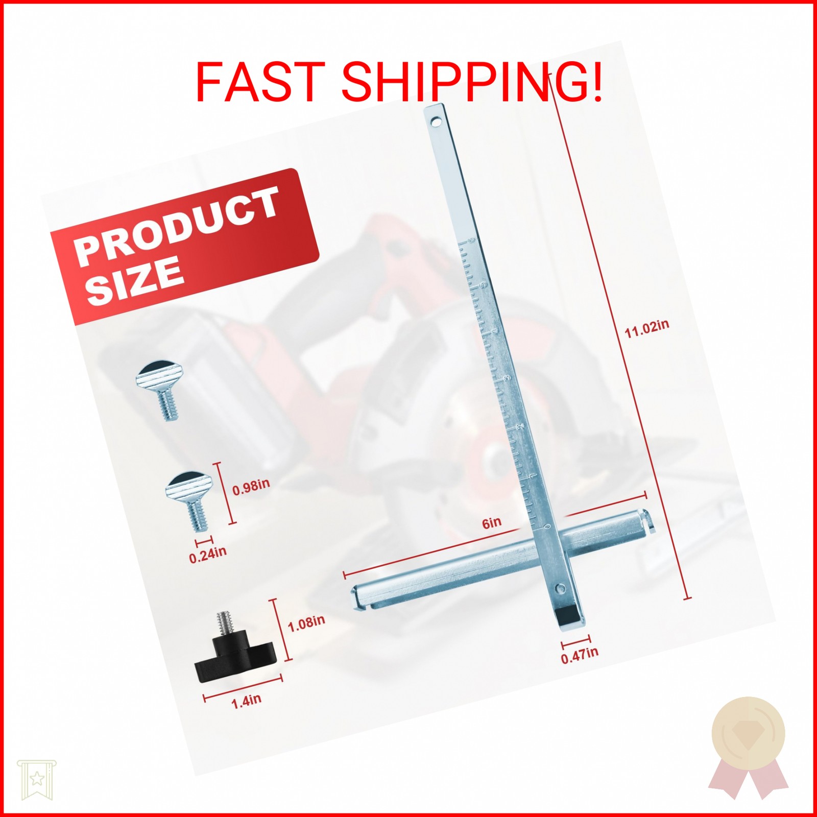 49-22-4146 Circular Saw Rip Fence Guide Kit for Milwauke-e Replaces 6405-6, 6390 gallery