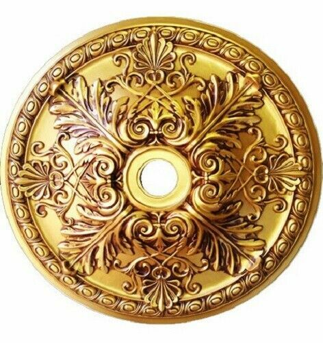 33" Round Chandelier Ceiling Medallion French Gold Foyer Dining Room Bedroom gallery