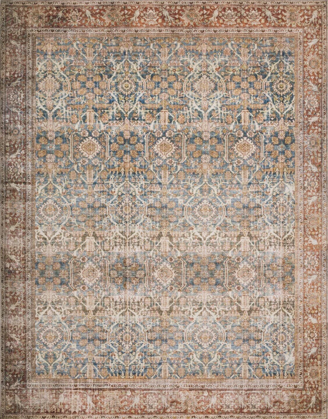 Loloi II Layla LAY-04 Ocean Rust Area Rug 2’3”x 3’9” - Free Shipping gallery