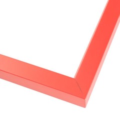 35×27 Frame Red Solid Wood Picture Frame Width 1 Inches | Interior Frame Depth 0