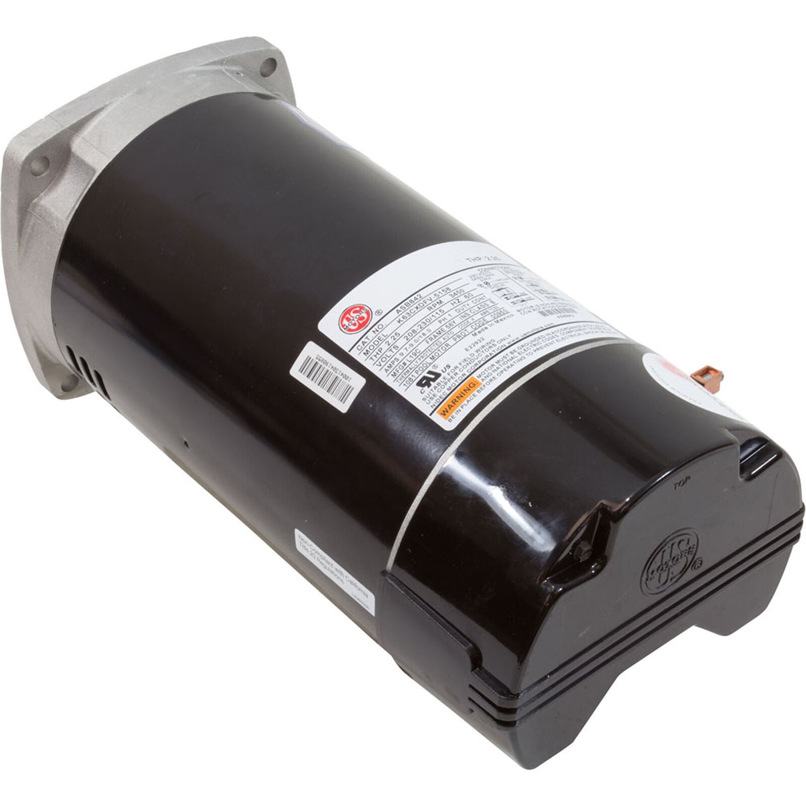 Motor, US Motor, 1.5hp, SQFL, Fullrate, 115/208/230v, 56Y, EE gallery