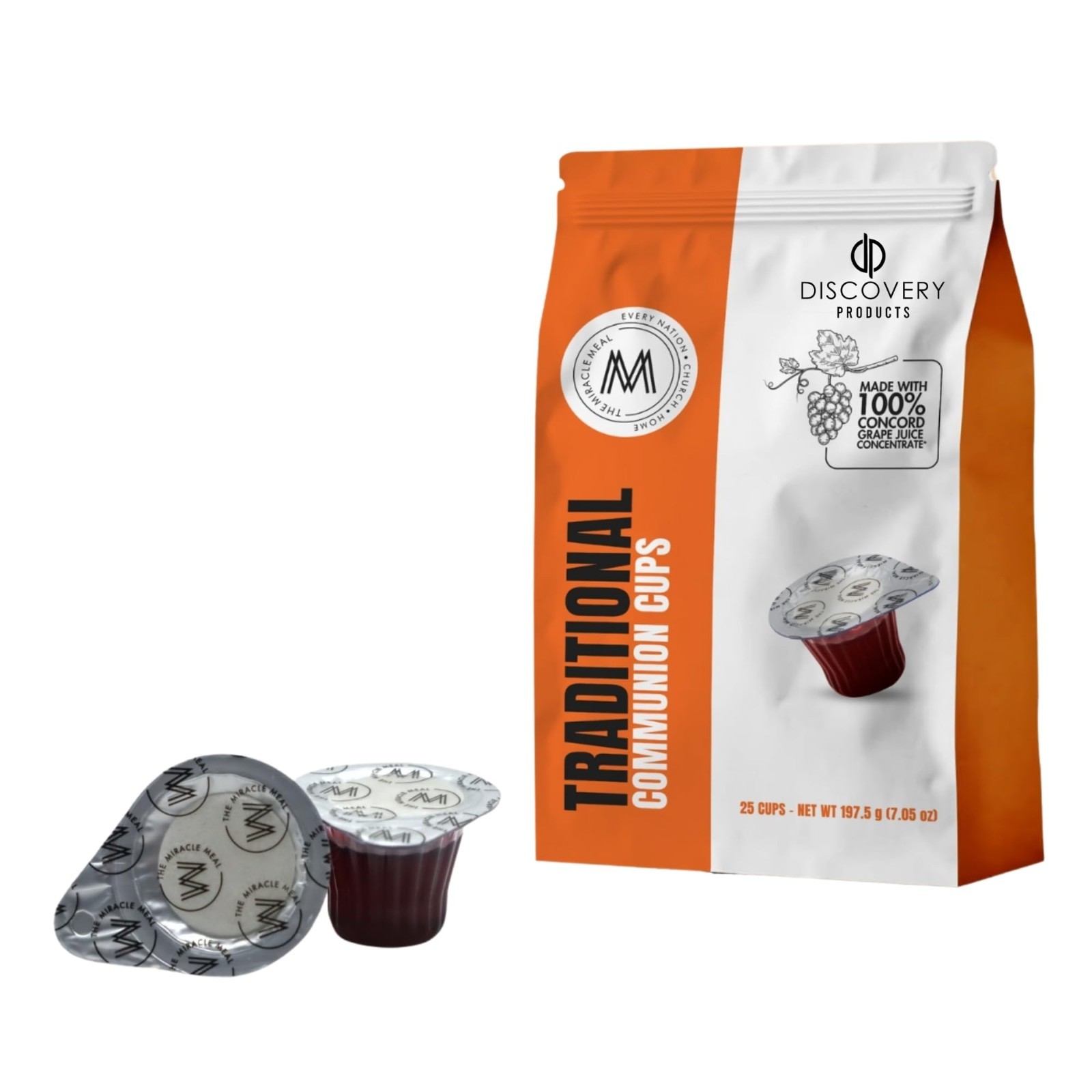 Traditional Travel Bag Set – 25 Cups with 100% Concord Grape Juice & Wafer gallery
