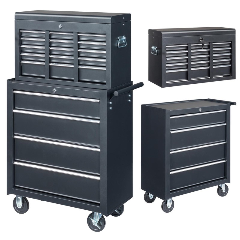 Rolling Tool Chest Large Tool Cabinet with Wheels & Lock & Liner for Warehouse gallery