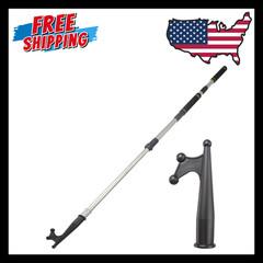 Telescoping Boat Hook Pole for Docking, 4.8ft Boat Hook long handle heavy…