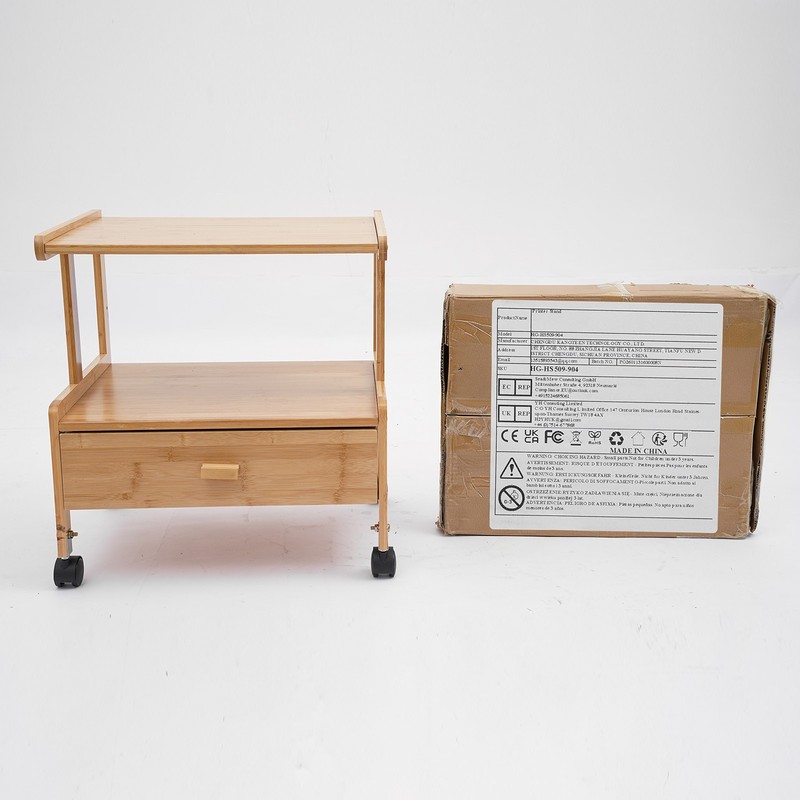 2Tier Printer Cart Printer Stand Storage Rack for Office Home w/ Wheels & Drawer gallery