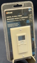 Woods 7-Day Digital Programmable In-Wall Timer 15-Amp Model #59018 – NEW SEALED