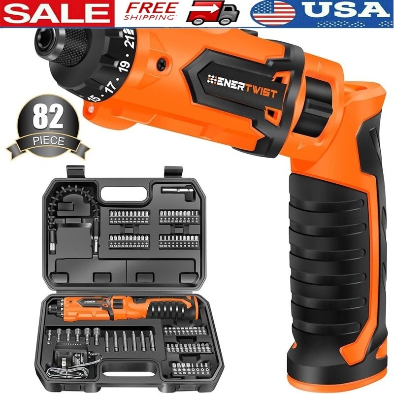 Cordless Screwdriver 8V Motor 10Nm Torque 21 Clutch LED Light Accessories New gallery