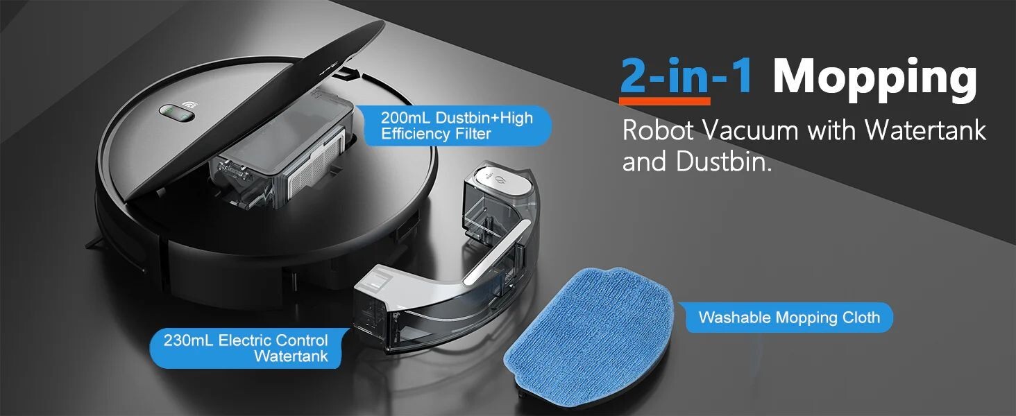 BR151 VACUUM ROBOT HOUSEHOLD ROBOTIC CLEANER SMART SELF CHEARGING PET MOP WIFI gallery