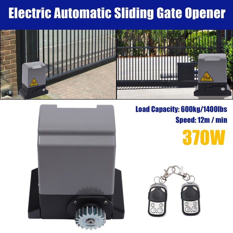 1400LBS Electric Automatic Sliding Gate Opener Door Operator&Remote Control 370W gallery