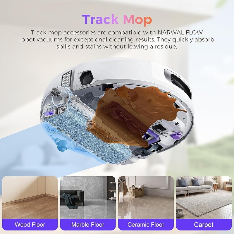 Replacement Accessories Kit Compatible for Narwal Flow Robot Vacuum Parts gallery