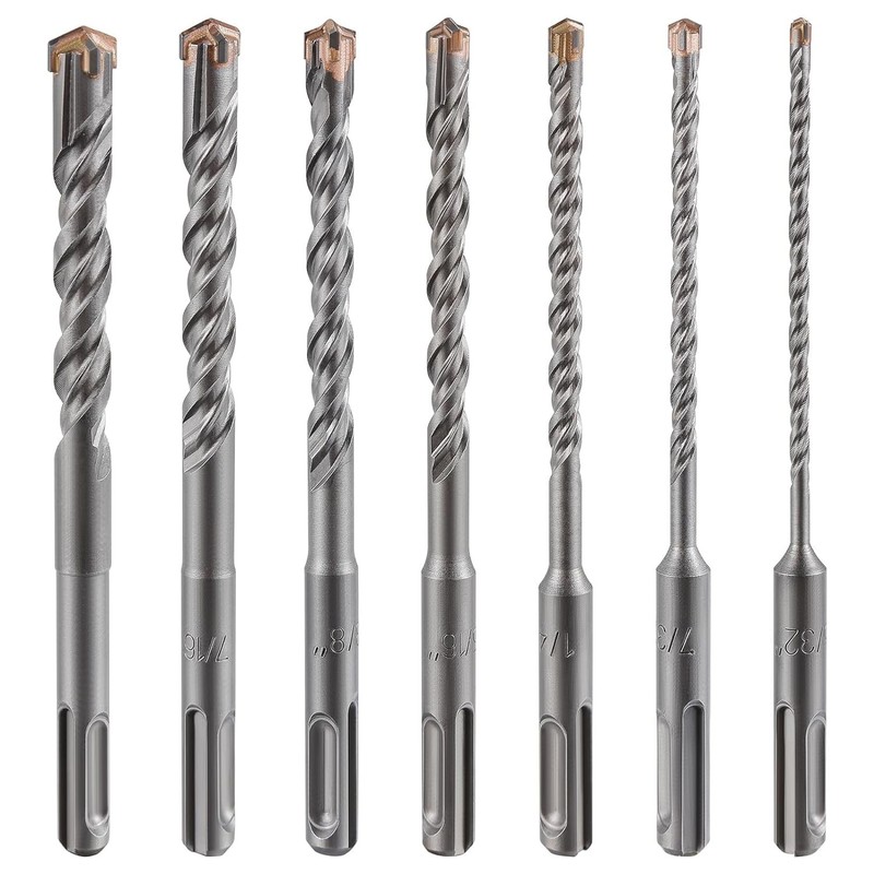 3/8" X 8" Cross-Type Double Thread Drill Bits - Tough & Efficient gallery