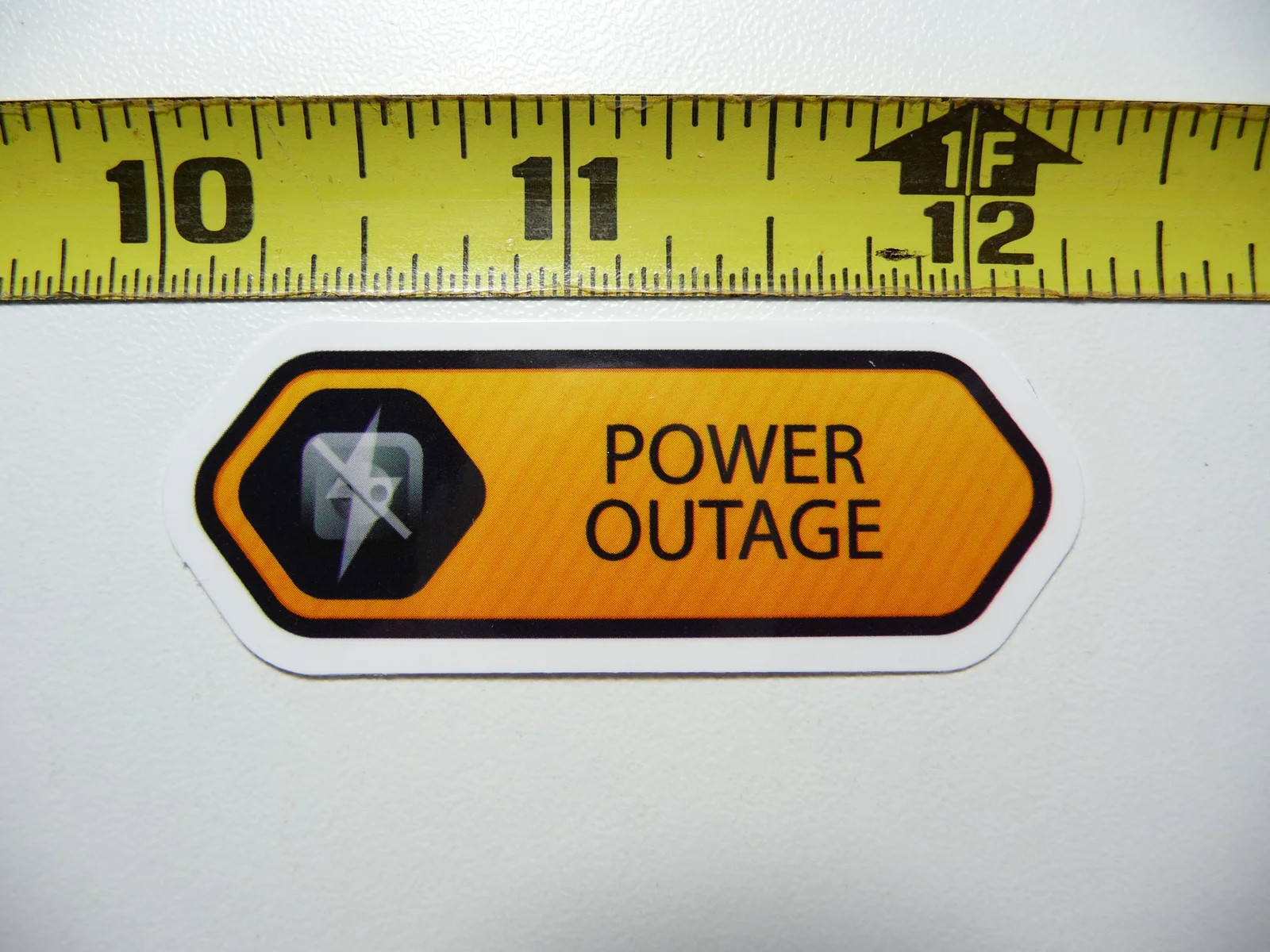 POWER OUTAGE NOTICE SMALL STICKER DECAL FUNNY JOKE GAG PRANK FUN FUNNY gallery
