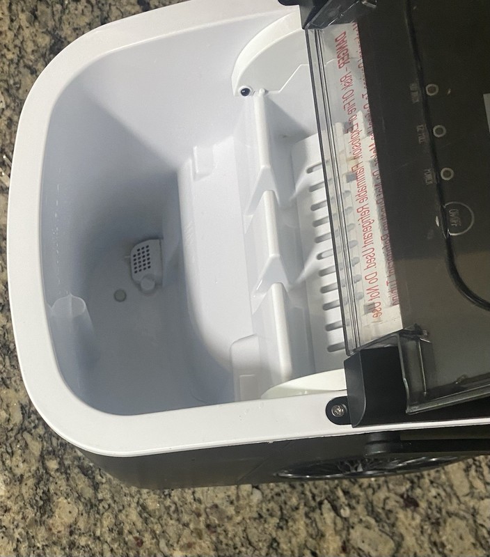 EUHOMY Countertop Ice Maker Machine with Handle 26lbs in 24Hrs 9 Ice Cubes Ready gallery