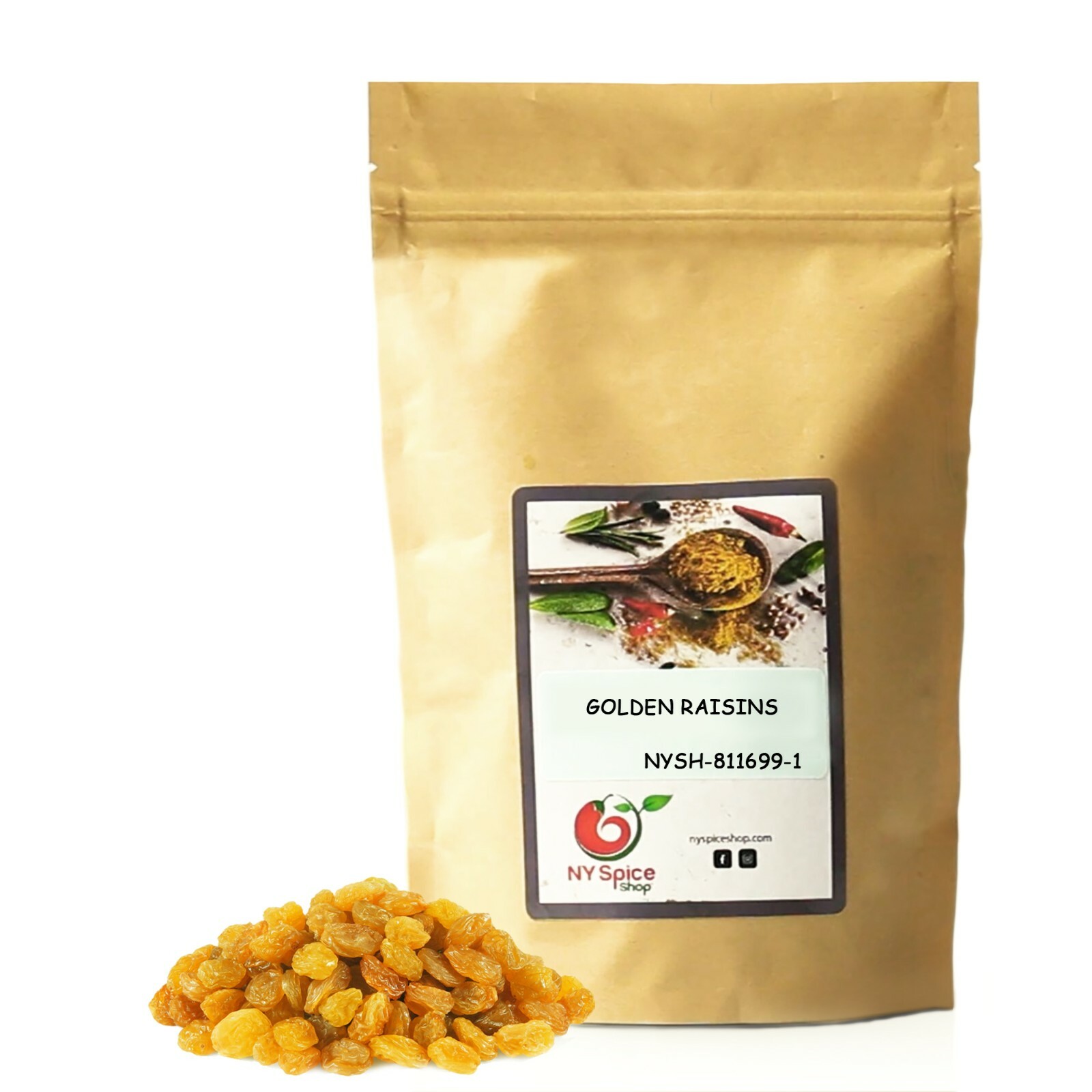 Golden Raisins, Crunchy, Seedless, Dried Fruit Premium Quality Weight 4oz-3lb gallery