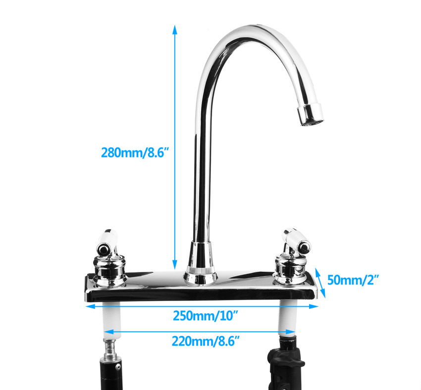 1X RV / Mobile Home Bathroom Kitchen Basin Sink Faucet Mixer Sprayer Water Tap gallery