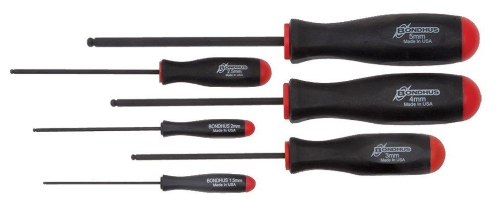 Bondhus 10686 6pc Set Balldriver Screwdrivers 1.5-5mm gallery