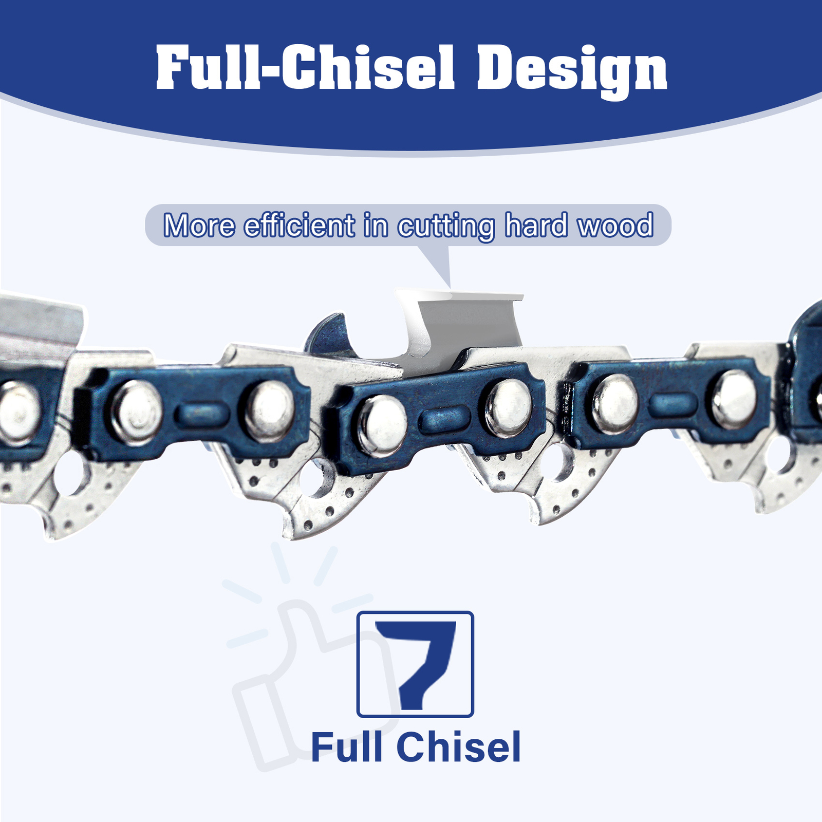 14 in Chainsaw Chain Full-Chisel 3/8"LP .050" 52DL for Poulan 180 Craftsman 3445 gallery