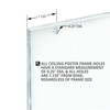Azar Displays Hanging Ceiling Frame 11" Wide X 8.5" High, 4-Pack gallery