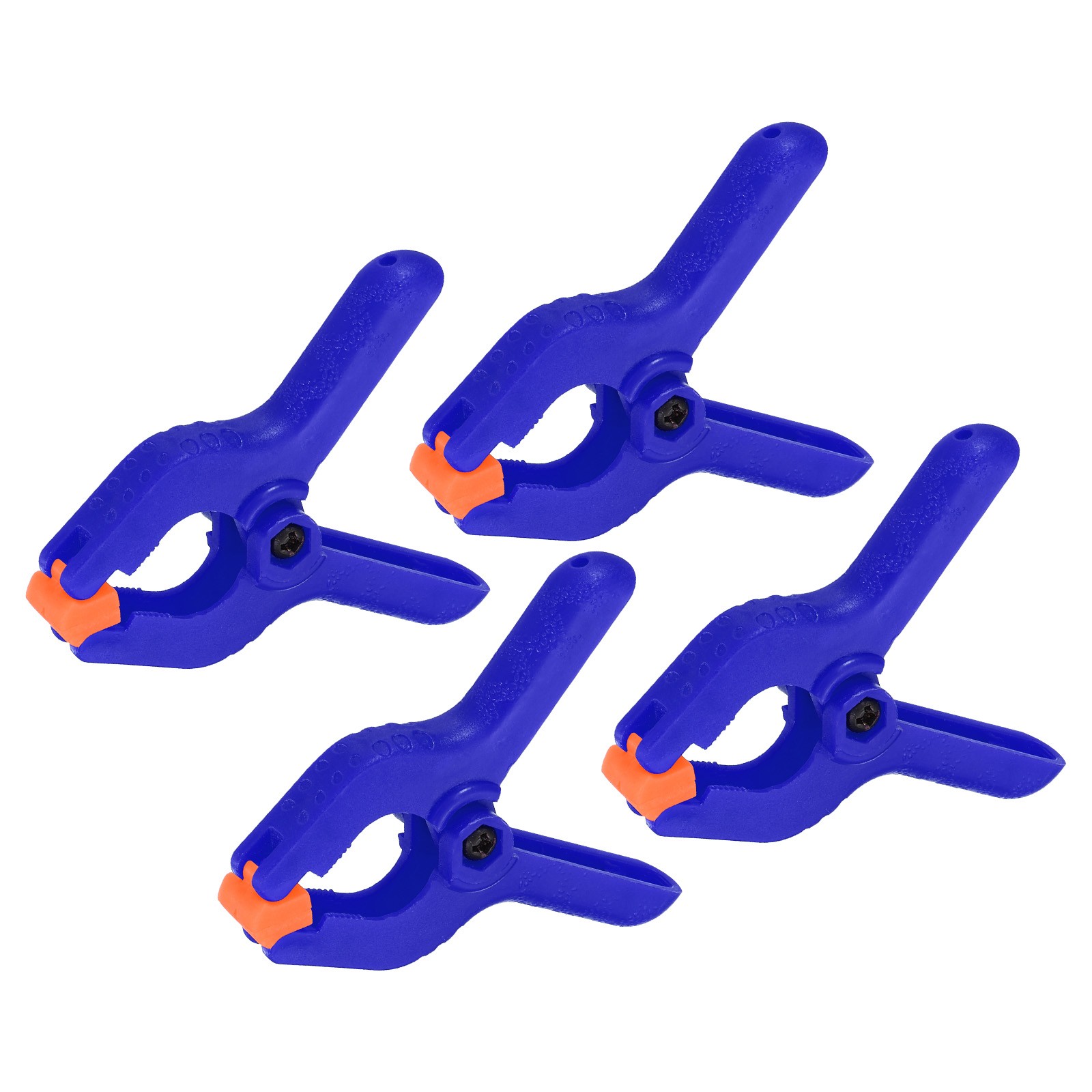 2 Inch Spring Clamps, 4 Pack Plastic Flexible Anti-slip Strong Clips, Blue gallery