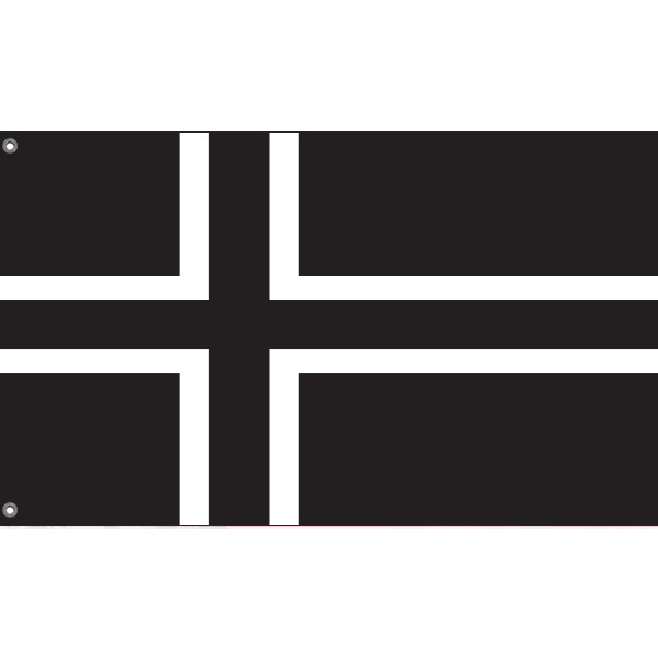 Norway Black Flag Unique Design, 3x5 Ft / 90x150 cm size, EU Made gallery