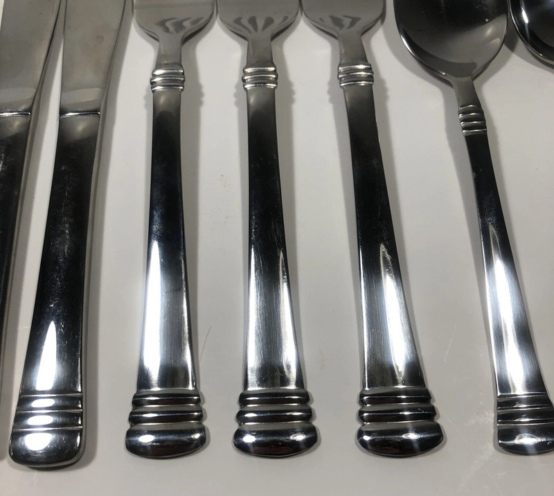 Cambridge Codie Stainless Flatware Spoon Fork Knife Lot 9 Misc Pieces (Z9) gallery