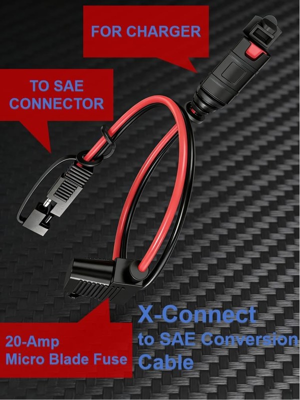 2 Pack XConnect SAE Adapter Compatible with GC009 Battery Charger Accessories... gallery