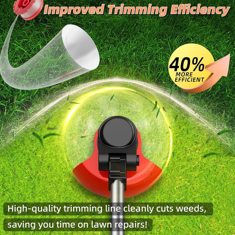 7 Pcs CMZST0653 Weed Eater Strings Compatible with Craftsman 6 Spools+1 Cap gallery