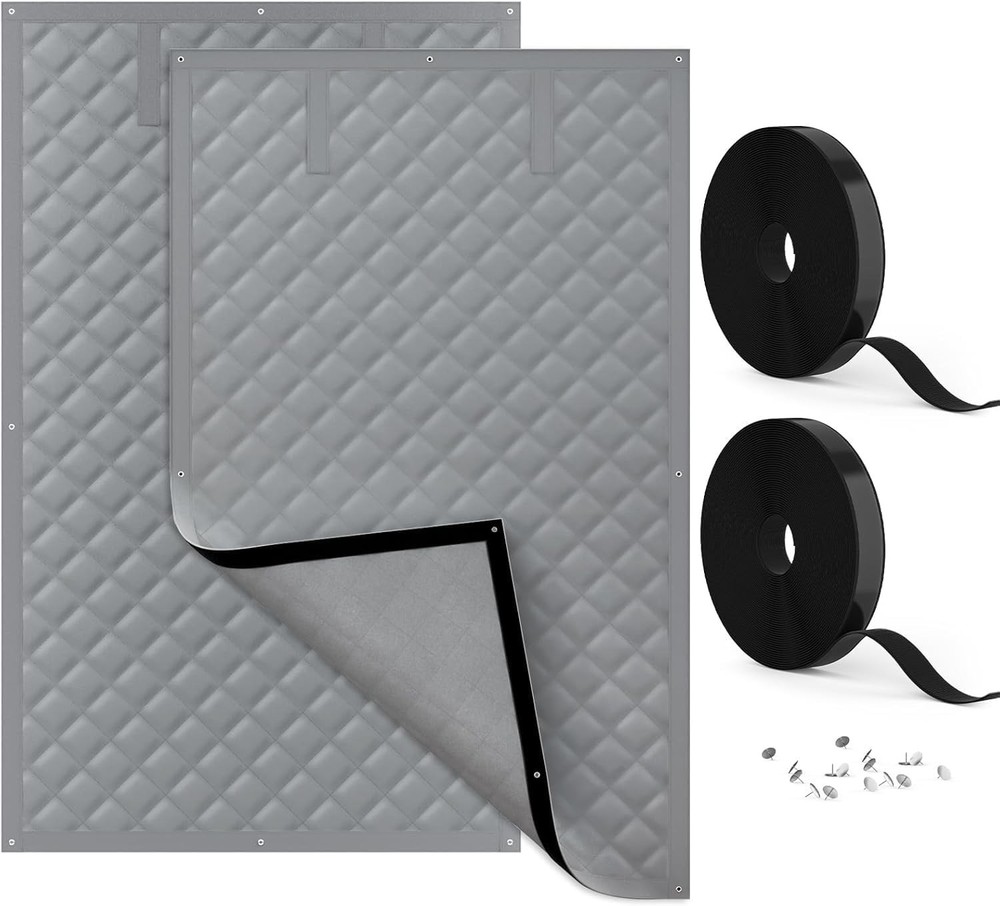 AGHITG Thermal Window Insulation Cover 24" x 36", Oxford Cloth & Cotton (2-Pack)