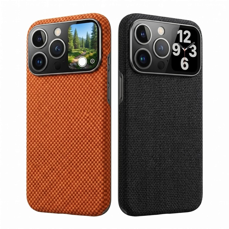 Smart OLED Phone Case Rear Display Camera Preview For iPhone 14 15 16 17 gallery