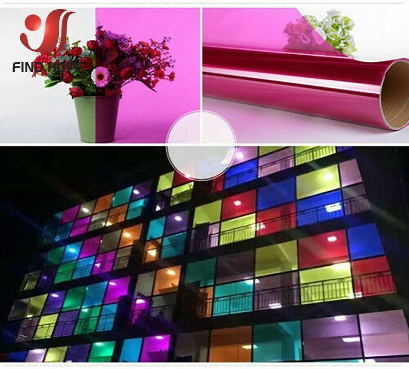 7pcs Pack MULTI COLOR TRANSPARENT WINDOW FILM STAINED GLASS SELF ADHESIVE VINYL gallery