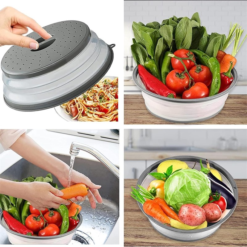 Vented Microwave Splatter Cover Silicone Plastic BPA-Free 1 Pack gallery