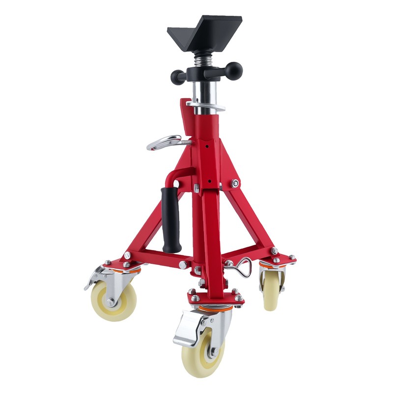 Steel Adjustable V-Head Pipe Jack Stand 20-37 inch 882 lbs Capacity gallery