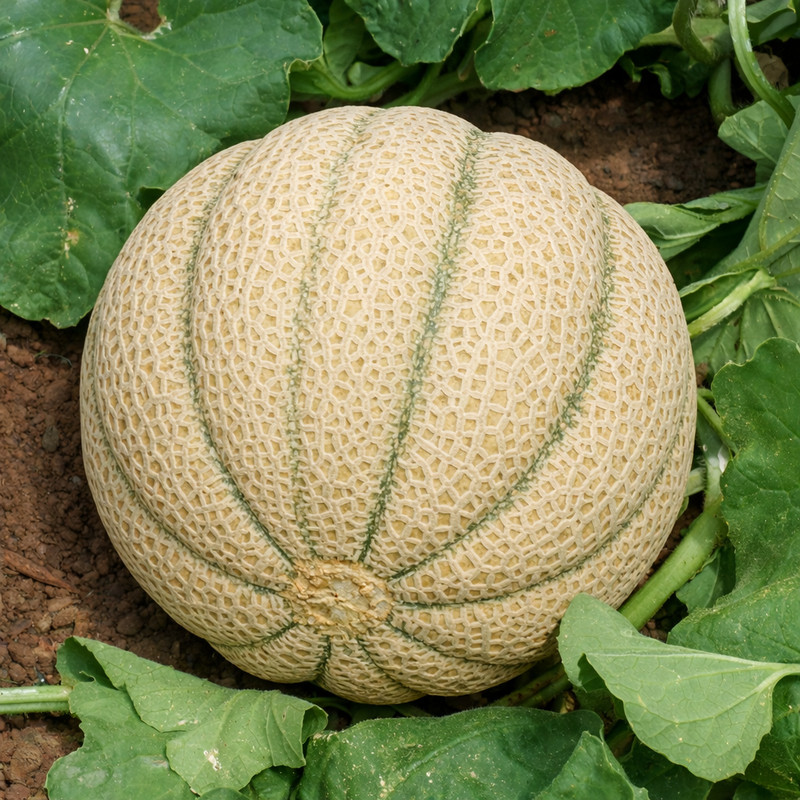 60 Heirloom "Hoodoo" Melon Seeds - American Classic Cantaloupe - Very Sweet gallery