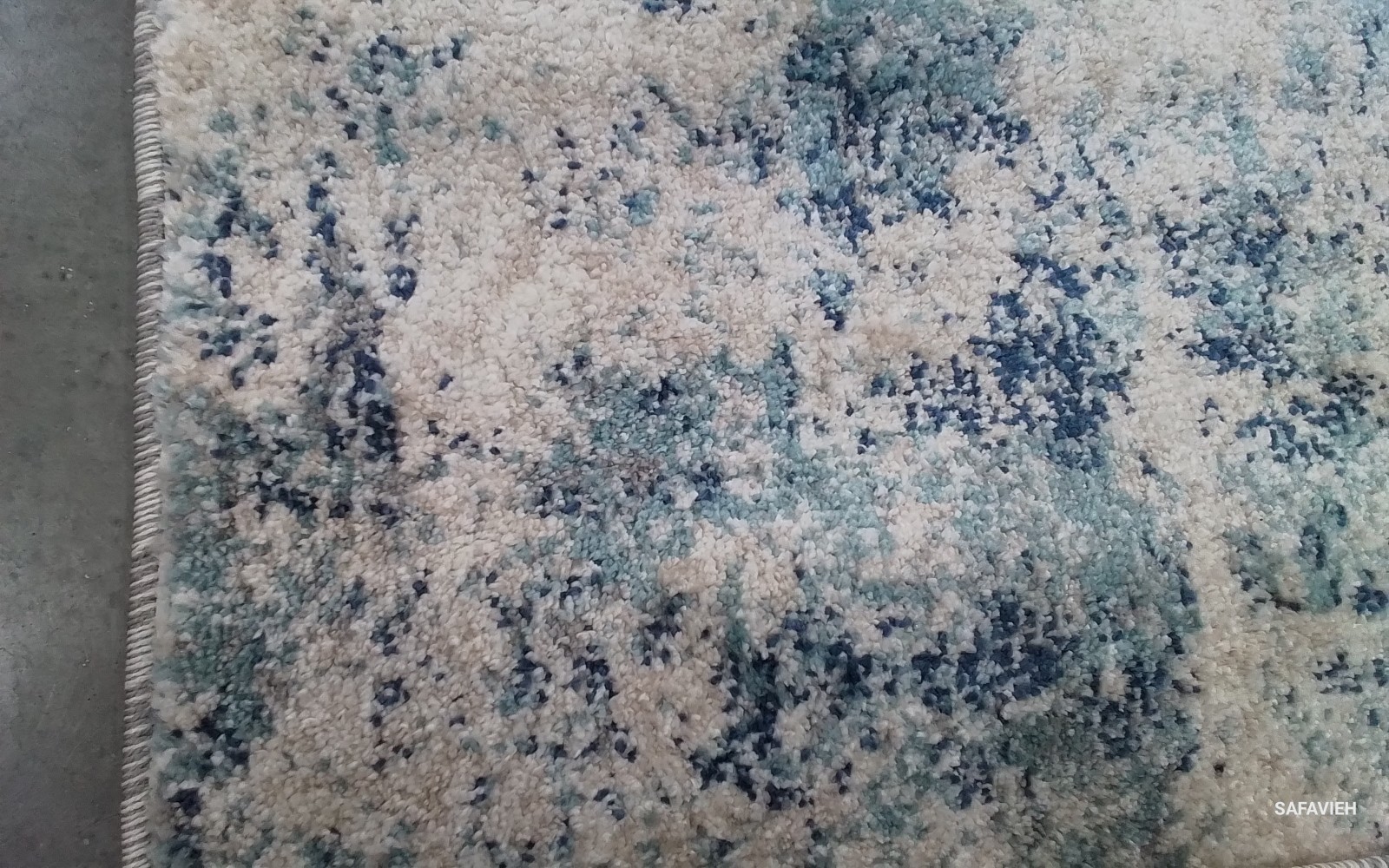 IVORY / BLUE 2'-0" x 8'-0" Damaged Rug, Reduced Price 1172776760 ASN710M-28 gallery