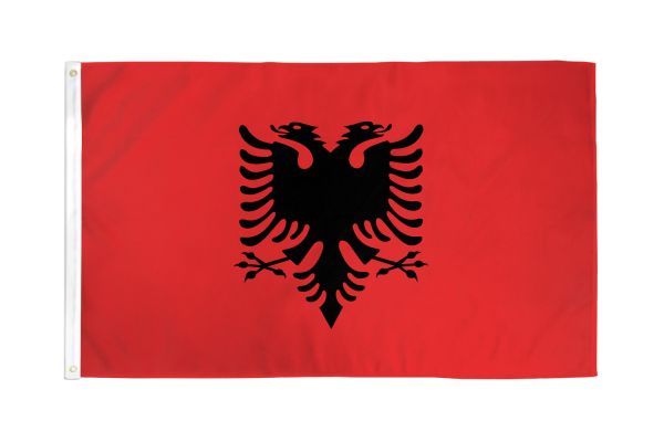 Albania FLAG 2X3FT POLY 100D FABRIC gallery